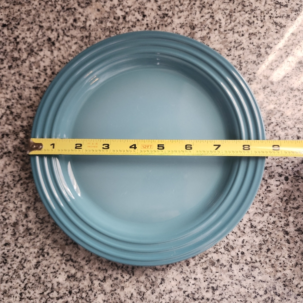 Replacement Le Creuset Stoneware Salad Plate 8.5" In Carribean Blue - Picture 4 of 4